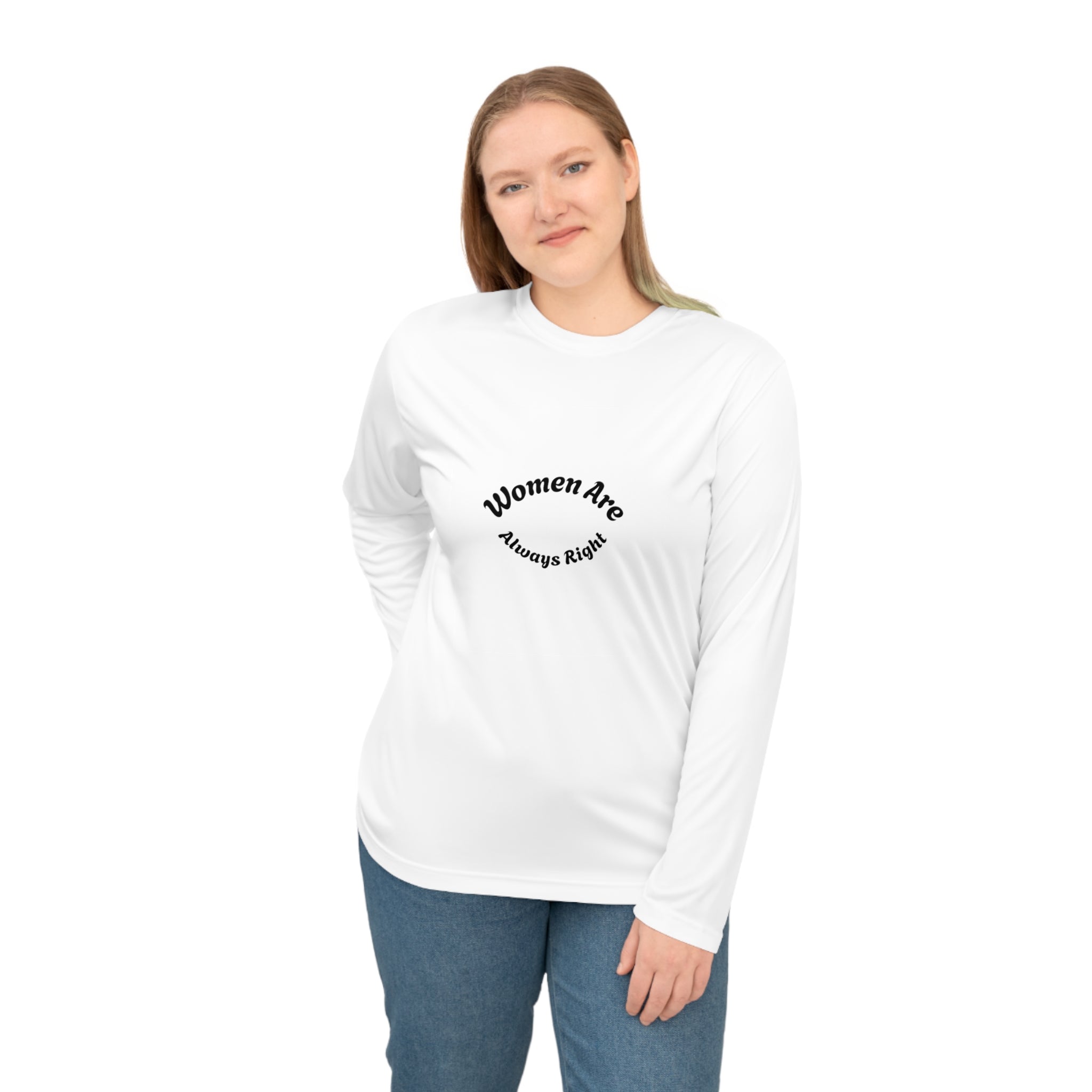 Women Are Always Right long sleeve shirt - White